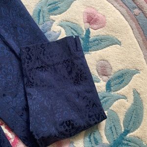 WHITE HOUSE BLACK MARKET THE SLIM ANKLE GORGEOUS BROCADE PANTS